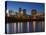 Buildings at the Waterfront, Des Moines River, Des Moines, Iowa, USA-null-Stretched Canvas