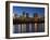 Buildings at the Waterfront, Des Moines River, Des Moines, Iowa, USA-null-Framed Photographic Print