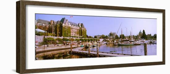 Buildings at the Waterfront, Empress Hotel, Inner Harbor, Victoria, Vancouver Island-null-Framed Photographic Print