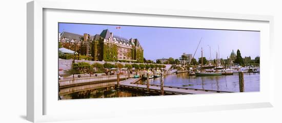 Buildings at the Waterfront, Empress Hotel, Inner Harbor, Victoria, Vancouver Island-null-Framed Photographic Print