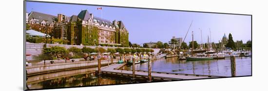 Buildings at the Waterfront, Empress Hotel, Inner Harbor, Victoria, Vancouver Island-null-Mounted Photographic Print