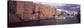 Buildings at the Waterfront, Hafencity, Elbe River, Hamburg, Germany-null-Stretched Canvas