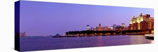 Buildings at the Waterfront, Hoboken, Hudson County, New Jersey, USA 2013-null-Stretched Canvas