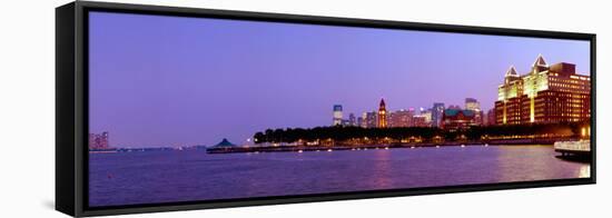 Buildings at the Waterfront, Hoboken, Hudson County, New Jersey, USA 2013-null-Framed Stretched Canvas