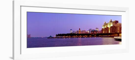 Buildings at the Waterfront, Hoboken, Hudson County, New Jersey, USA 2013-null-Framed Photographic Print