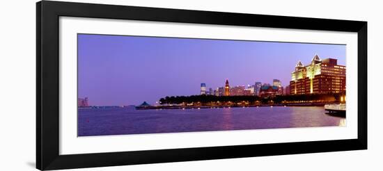 Buildings at the Waterfront, Hoboken, Hudson County, New Jersey, USA 2013-null-Framed Photographic Print