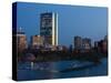 Buildings at the Waterfront, John Hancock Tower, Back Bay, Charles River, Boston, Massachusetts-null-Stretched Canvas