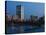 Buildings at the Waterfront, John Hancock Tower, Back Bay, Charles River, Boston, Massachusetts-null-Stretched Canvas