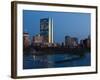 Buildings at the Waterfront, John Hancock Tower, Back Bay, Charles River, Boston, Massachusetts-null-Framed Photographic Print