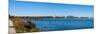 Buildings at the waterfront, Kempenfelt Bay, Barrie, Ontario, Canada-null-Mounted Photographic Print