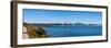 Buildings at the waterfront, Kempenfelt Bay, Barrie, Ontario, Canada-null-Framed Photographic Print