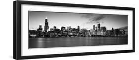 Buildings at the Waterfront, Lake Michigan, Chicago, Cook County, Illinois, USA-null-Framed Photographic Print