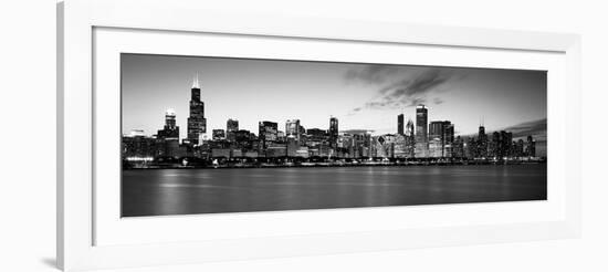 Buildings at the Waterfront, Lake Michigan, Chicago, Cook County, Illinois, USA-null-Framed Photographic Print