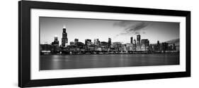 Buildings at the Waterfront, Lake Michigan, Chicago, Cook County, Illinois, USA-null-Framed Photographic Print