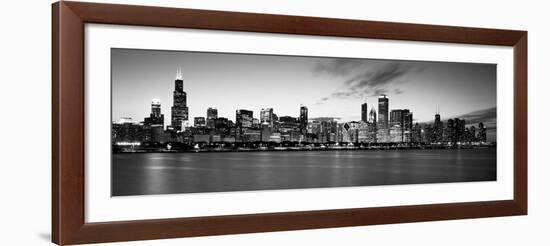 Buildings at the Waterfront, Lake Michigan, Chicago, Cook County, Illinois, USA-null-Framed Photographic Print