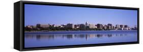 Buildings at the Waterfront, Lake Monona, Madison, Dane County, Wisconsin, USA-null-Framed Stretched Canvas