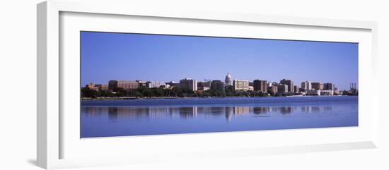 Buildings at the Waterfront, Lake Monona, Madison, Dane County, Wisconsin, USA-null-Framed Photographic Print