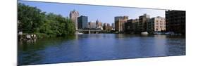 Buildings at the Waterfront, Milwaukee River, Milwaukee, Wisconsin, USA-null-Mounted Photographic Print