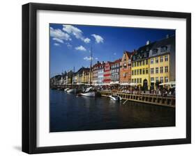 Buildings at the Waterfront, Nyhavn, Copenhagen, Denmark-null-Framed Photographic Print