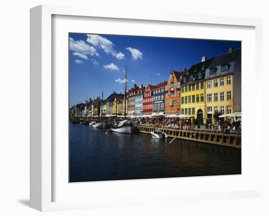 Buildings at the Waterfront, Nyhavn, Copenhagen, Denmark-null-Framed Photographic Print