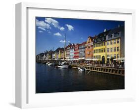 Buildings at the Waterfront, Nyhavn, Copenhagen, Denmark-null-Framed Photographic Print