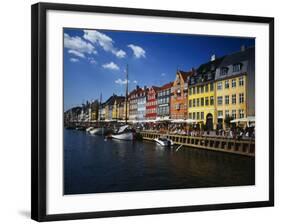 Buildings at the Waterfront, Nyhavn, Copenhagen, Denmark-null-Framed Photographic Print