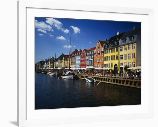 Buildings at the Waterfront, Nyhavn, Copenhagen, Denmark-null-Framed Photographic Print