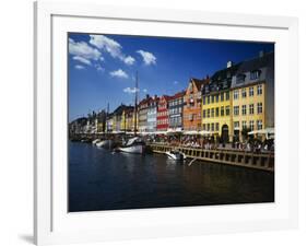 Buildings at the Waterfront, Nyhavn, Copenhagen, Denmark-null-Framed Photographic Print