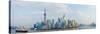 Buildings at the Waterfront, Pudong, Huangpu River, Shanghai, China-null-Stretched Canvas