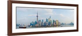 Buildings at the Waterfront, Pudong, Huangpu River, Shanghai, China-null-Framed Photographic Print