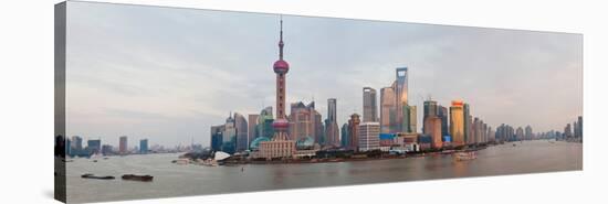 Buildings at the Waterfront, Pudong, Huangpu River, Shanghai, China-null-Stretched Canvas