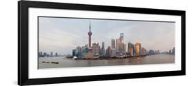 Buildings at the Waterfront, Pudong, Huangpu River, Shanghai, China-null-Framed Photographic Print