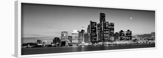 Buildings at the Waterfront, River Detroit, Detroit, Michigan, USA-null-Framed Photographic Print