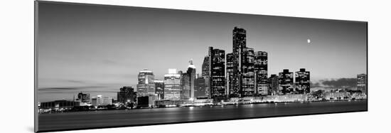 Buildings at the Waterfront, River Detroit, Detroit, Michigan, USA-null-Mounted Photographic Print