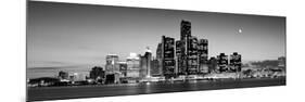 Buildings at the Waterfront, River Detroit, Detroit, Michigan, USA-null-Mounted Photographic Print