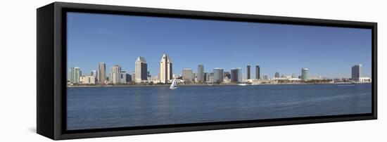 Buildings at the waterfront, San Diego, San Diego County, California, USA-null-Framed Stretched Canvas