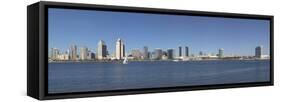 Buildings at the waterfront, San Diego, San Diego County, California, USA-null-Framed Stretched Canvas