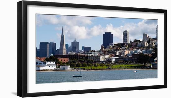 Buildings at the Waterfront, Transamerica Pyramid, Pacific Heights, San Francisco, California-null-Framed Photographic Print