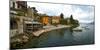 Buildings at the Waterfront, Varenna, Lake Como, Lombardy, Italy-null-Mounted Photographic Print