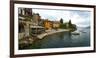 Buildings at the Waterfront, Varenna, Lake Como, Lombardy, Italy-null-Framed Photographic Print