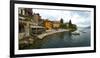 Buildings at the Waterfront, Varenna, Lake Como, Lombardy, Italy-null-Framed Photographic Print