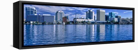 Buildings at Waterfront, Norfolk, Virginia, USA-null-Framed Stretched Canvas