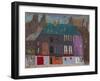 Buildings at West Crosscauseway (Oil on Canvas)-David Alan Redpath Michie-Framed Giclee Print