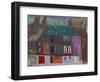 Buildings at West Crosscauseway (Oil on Canvas)-David Alan Redpath Michie-Framed Premium Giclee Print