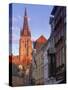 Buildings, Bruges, Belgium-Peter Adams-Stretched Canvas