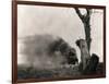 Buildings Burning in Spain during Civil War-null-Framed Photographic Print
