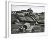 Buildings, Farm, Landscape, Spain, c. 1970-Brett Weston-Framed Photographic Print