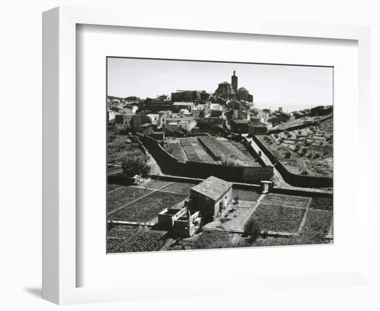 Buildings, Farm, Landscape, Spain, c. 1970-Brett Weston-Framed Photographic Print