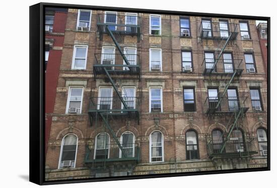 Buildings Featured on Cover of Led Zeppelin Album Physical Graffiti, St. Marks Place, East Village-Wendy Connett-Framed Stretched Canvas