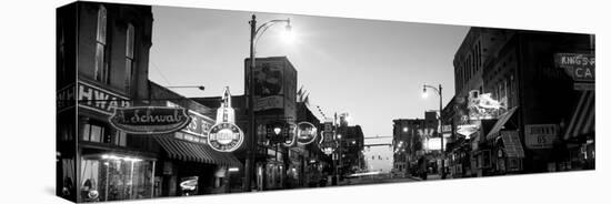 Buildings in a City at Dusk, Beale Street, Memphis, Tennessee, USA-null-Stretched Canvas